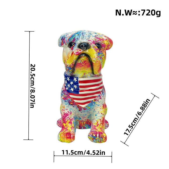 Colorful decorative figure of a dog in modern design Stornfield