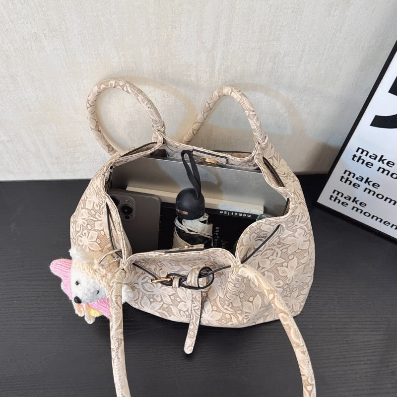 Elegant Floral Patterned Handbag