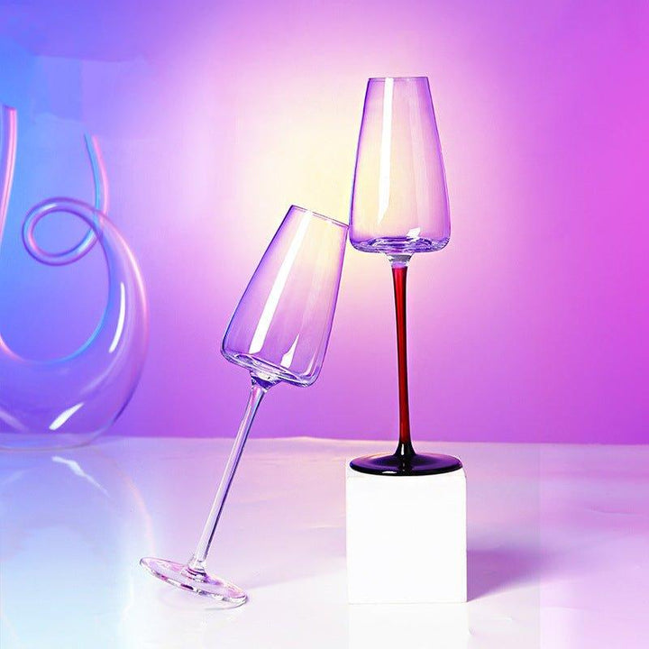 Crystal Glass Red Stem Burgundy Glasses | Stornfield