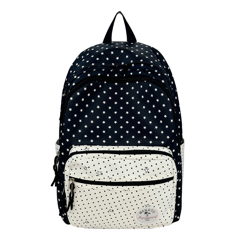 Star-Patterned Multi-Compartt Backpack Stornfield