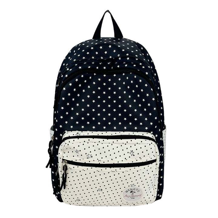 Star-Patterned Multi-Compartt Backpack Stornfield