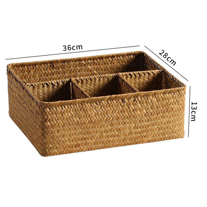 Unisex Versatile Storage Basket with Three Compartments Stornfield