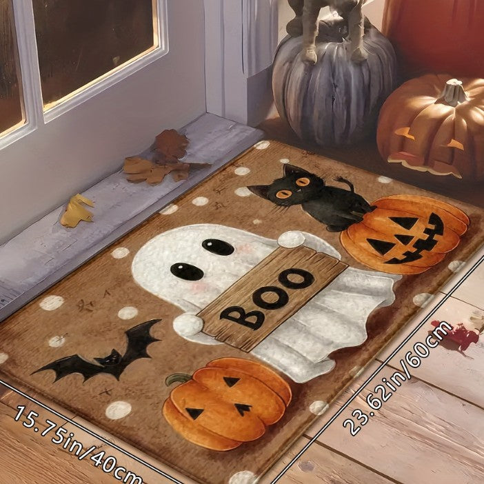 Festive Holiday-Themed Floor Mat for Home
