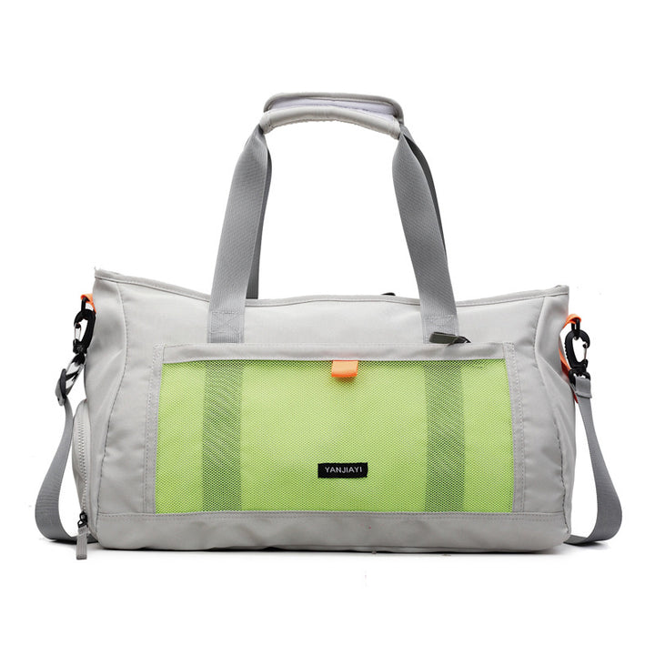 Sporty travel bag with mesh structure and practical compartments Stornfield