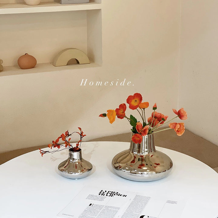 Modern Metallic Ceramic Vase