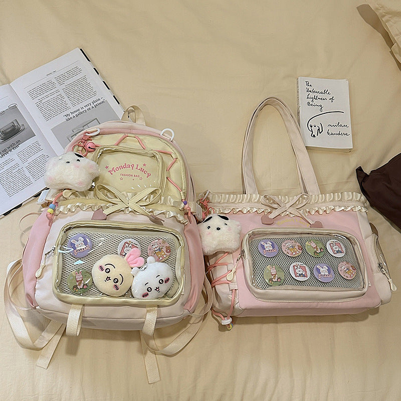 Fashionable leisure backpack with creative details and versatile compartments Stornfield