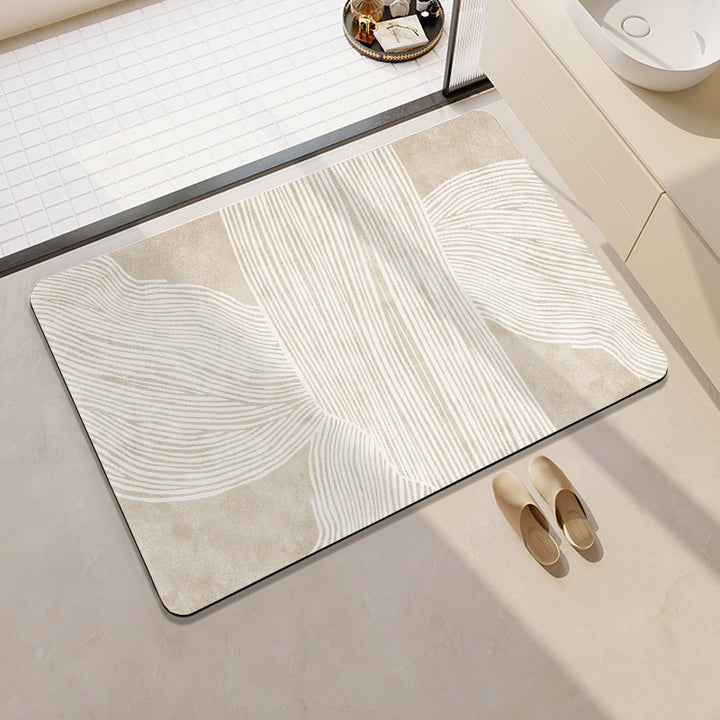 Geometric Patterned Bath Mat Stornfield