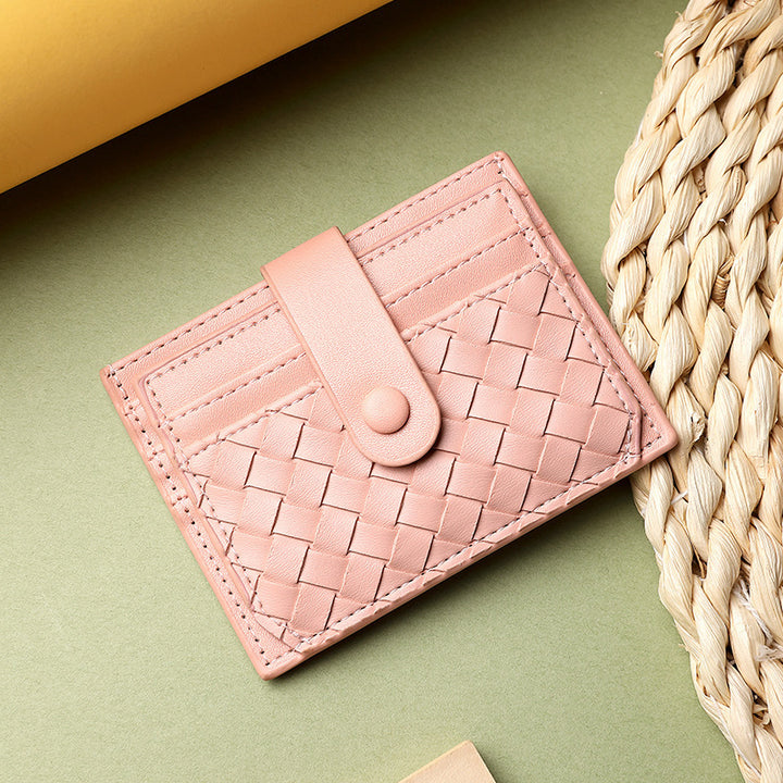 Braided Leather Card Holder Wallet Stornfield