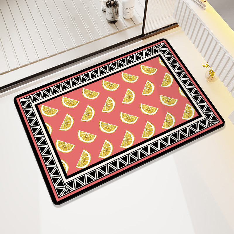 Textured Geometric Bath Mat Stornfield