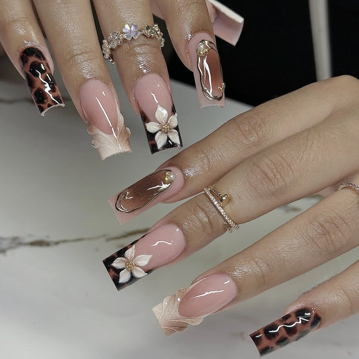 Artistic Floral and Abstract Nail Art Extensions Stornfield