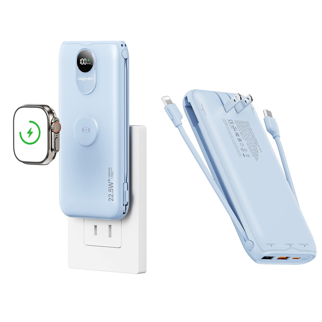 Portable power bank with Qi charging function and wired fast charging system Stornfield