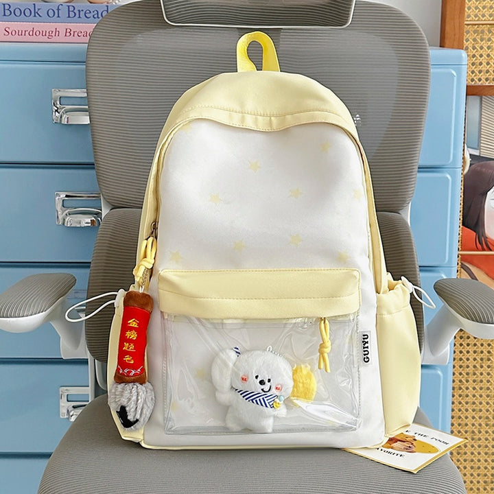 Fun-Themed Star Pattern Backpack Stornfield