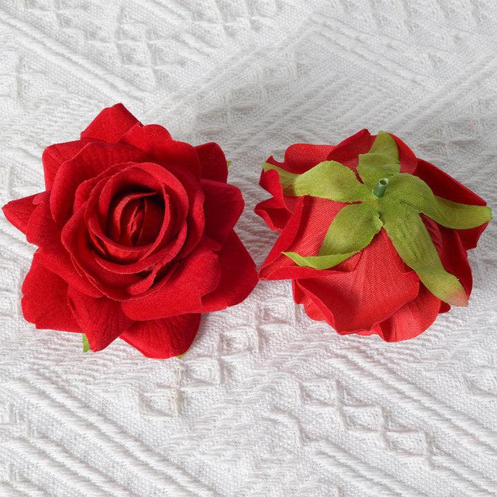 Elegant Fabric Rose Hair Clip