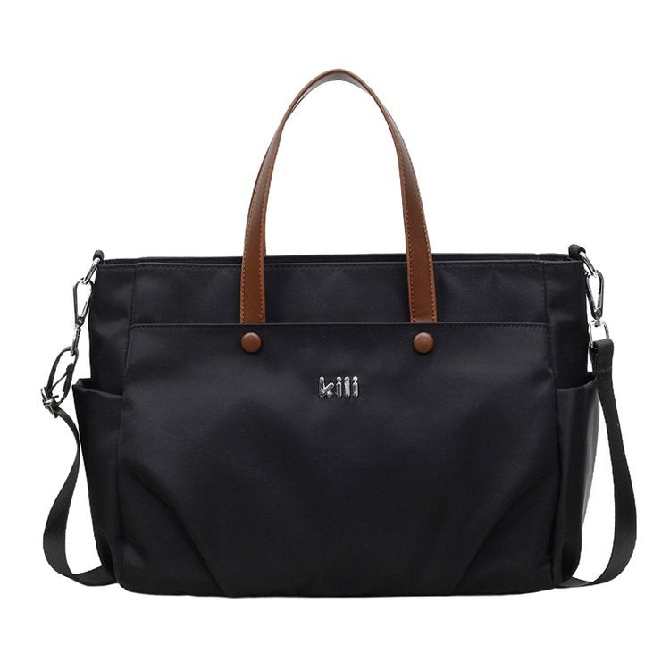 Shopping bag with comfortable carrying system and practical outer pockets Stornfield
