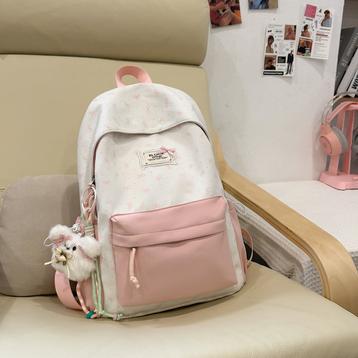 Stylish Printed Backpack with Fun Character Accents Stornfield