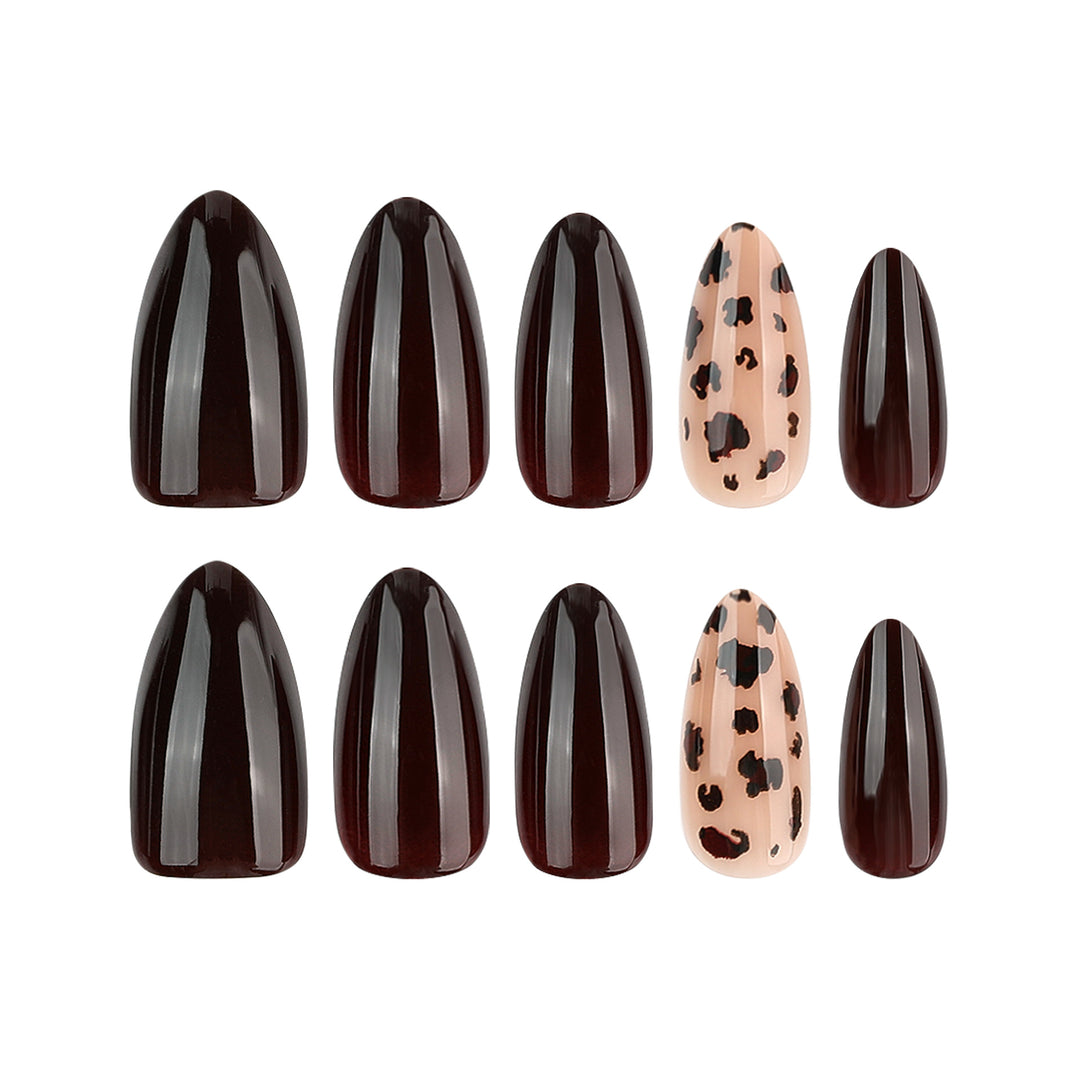 Artful Nail Extensions with Elegant Animal Design Stornfield