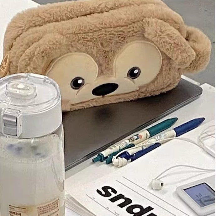 Plush Bear-Themed Pencil Organizer
