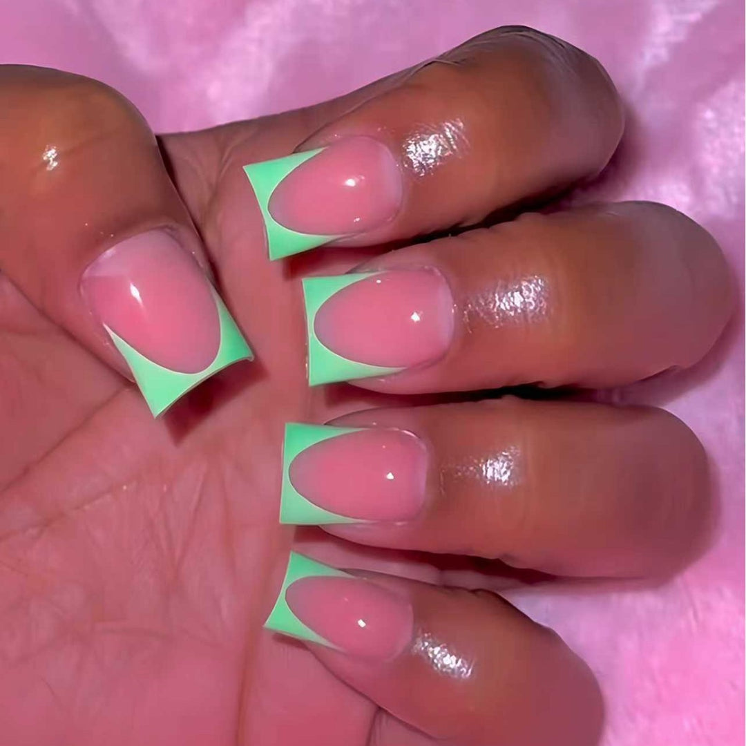 Geometric Nail Art Extensions Stornfield