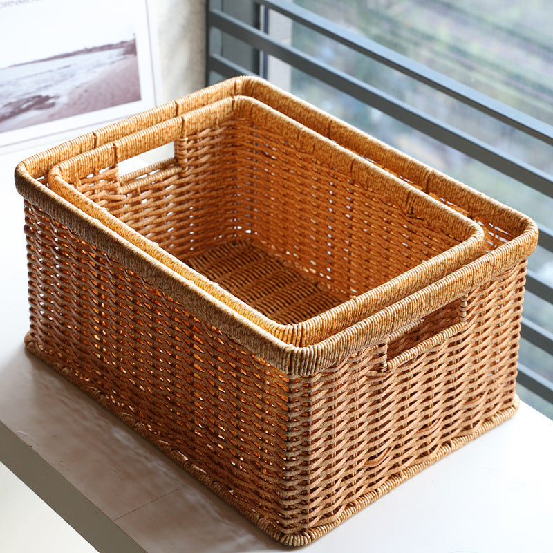 Unisex Practical Storage Basket with Open Handles Stornfield