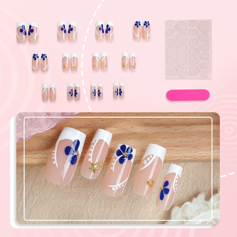 Artistic Floral Press-On Nail Art Stornfield