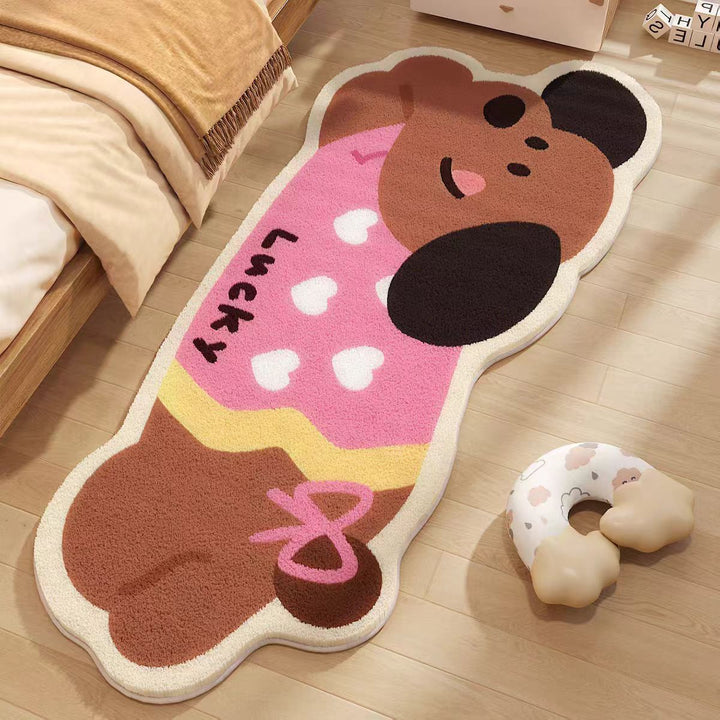 Cartoon Panda Character Area Rug
