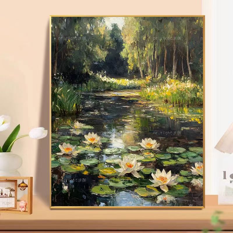 Floral Landscape Oil Painting Wall Art Stornfield
