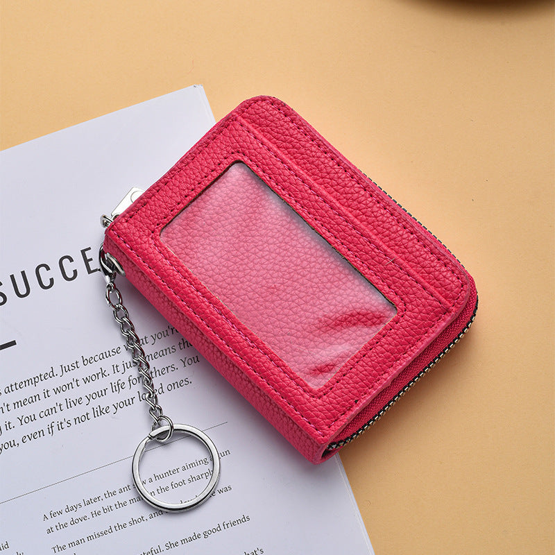 Textured  Zip Around Card Holder Stornfield