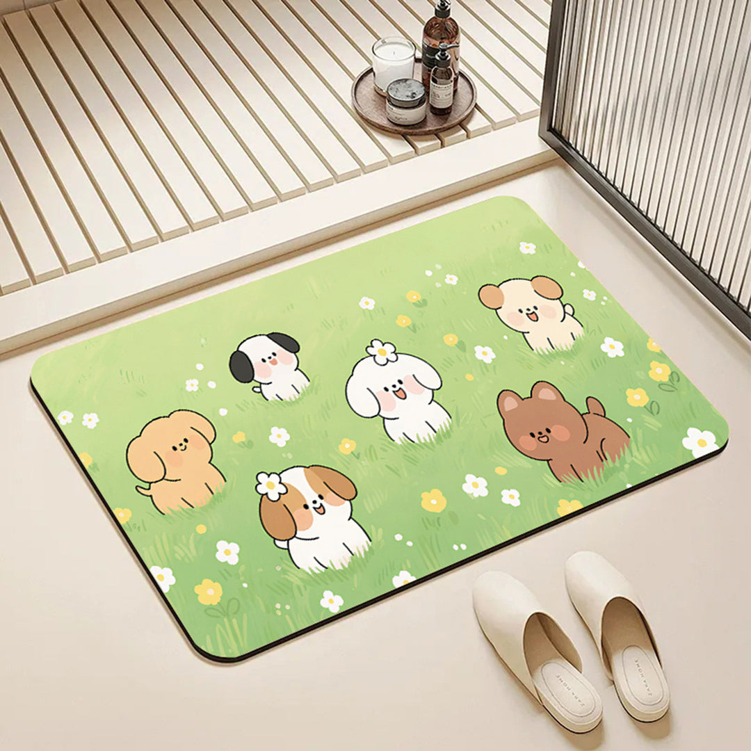 Playful Animal-Themed Area Mat
