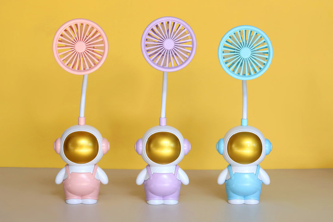 Unisex Fun Hand Fan in Astronaut Design Stornfield