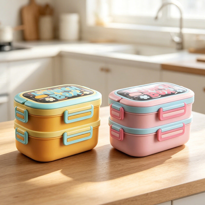 Versatile Multi-Functional Lunch Box with Fun Design