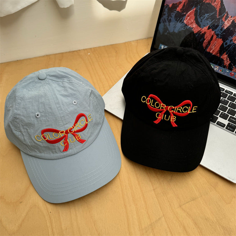 Women's Embroidered Bow-Detail Baseball Cap Stornfield
