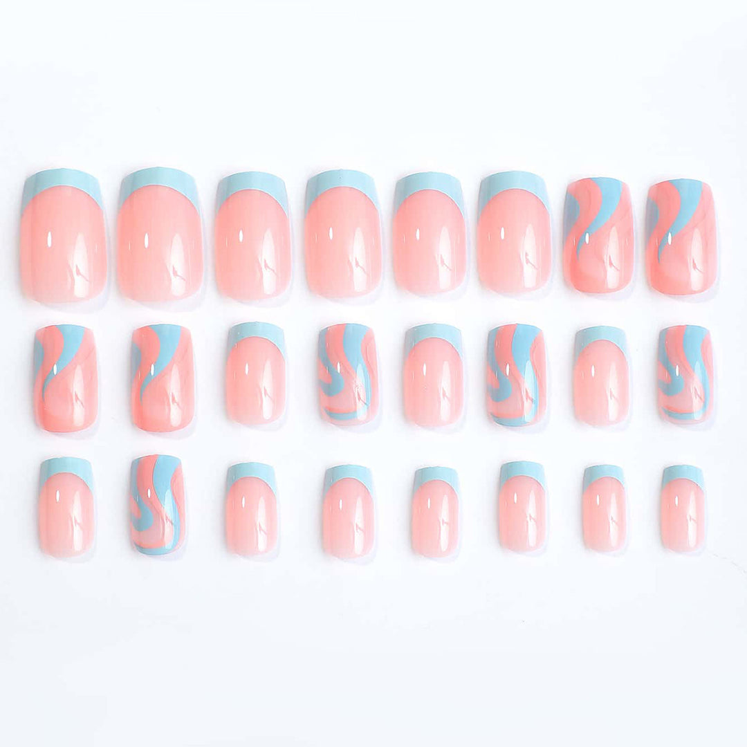 Artificial nail set with elegant French tips Stornfield