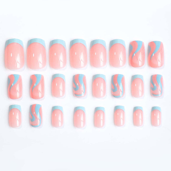 Artificial nail set with elegant French tips Stornfield