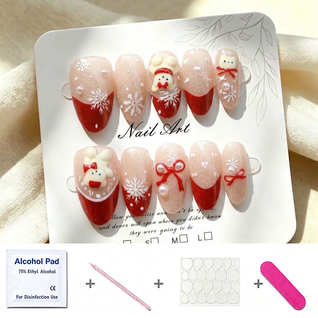 Holiday-Themed Decorative Press-On Nails
