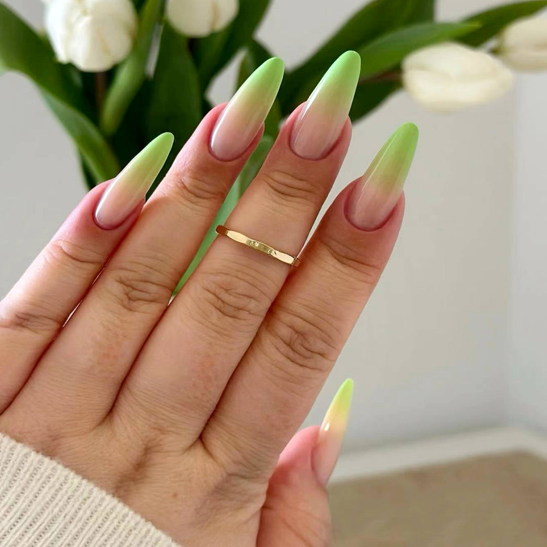 Artistic stiletto nails with a gentle gradient Stornfield