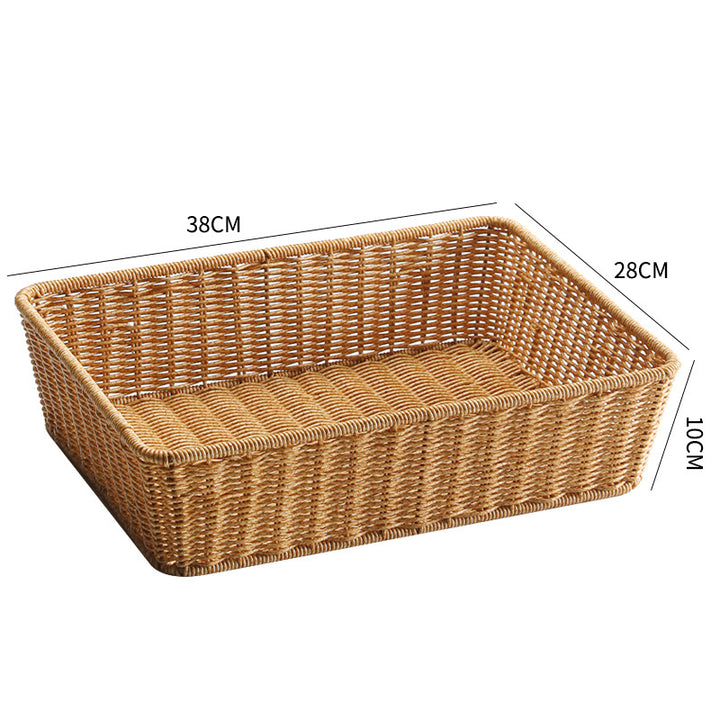 Unisex Rectangular Storage Basket made of hand-woven material Stornfield