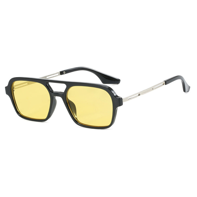 Women's striking square sunglasses with transparent frame Stornfield