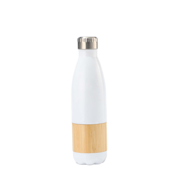 Women Stainless Steel Drinking Bottle with Bamboo Application Stornfield