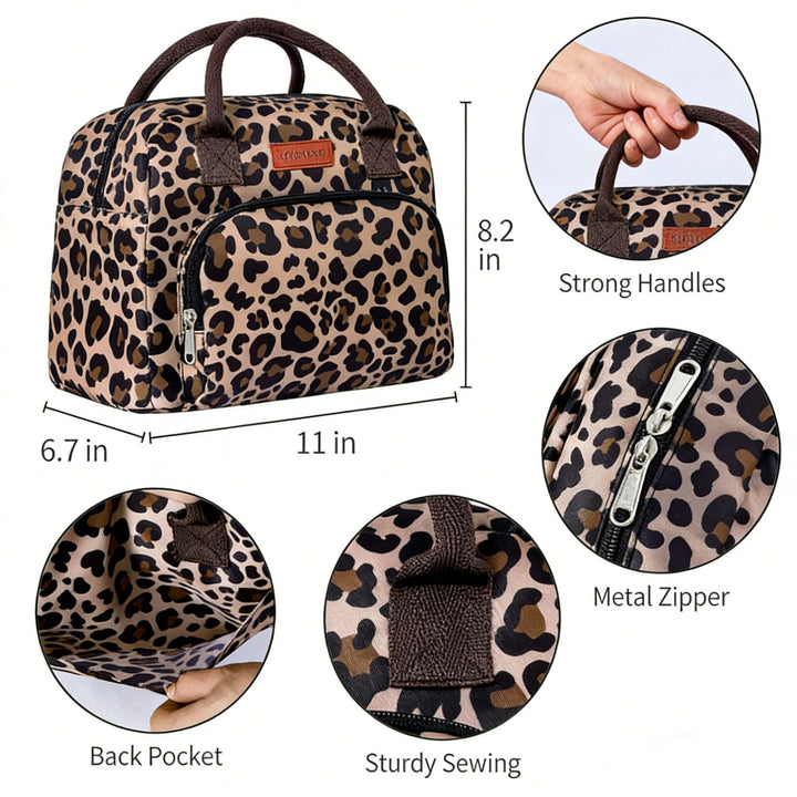 Stylish Leopard Print Travel Bag
