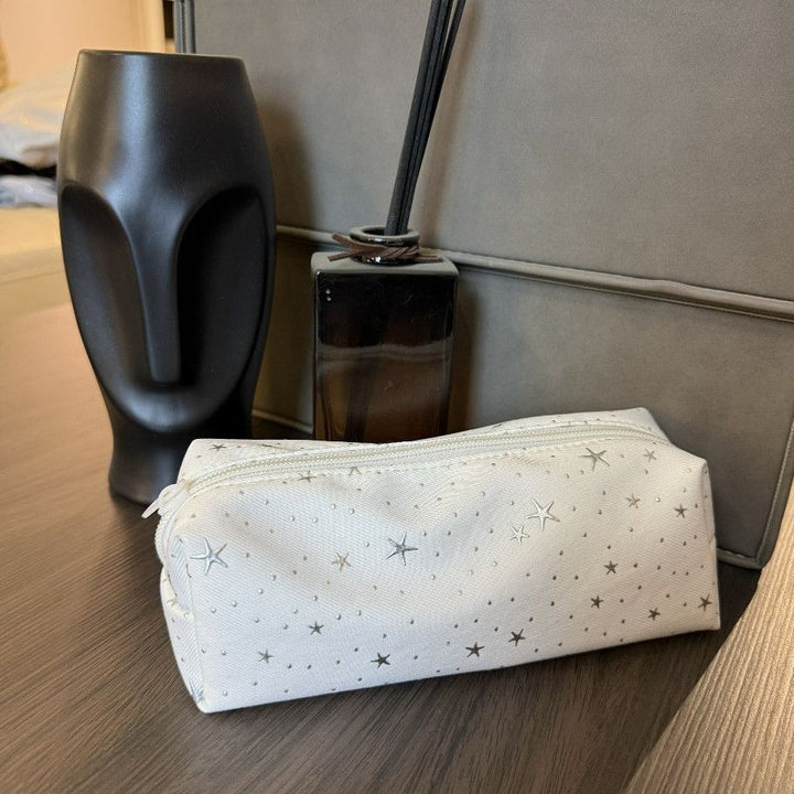 Starry Pattern Multi-Compartment Pencil Case