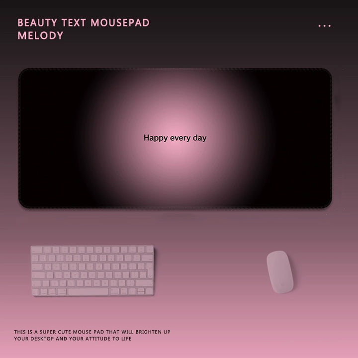 Motivational Text Gaming Mouse Pad