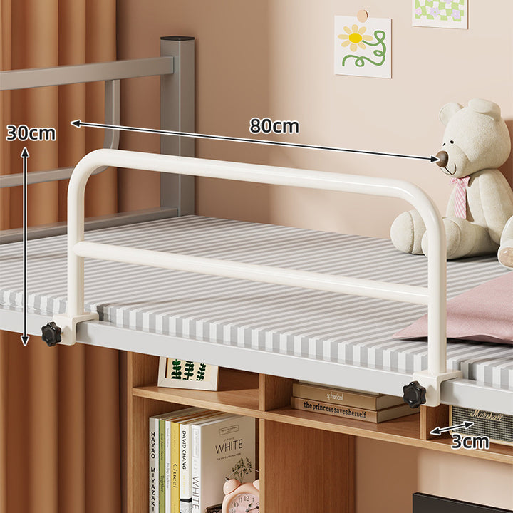Clamp-On Tubular Bed Guard Rail with Tool-Free Knob Clamp