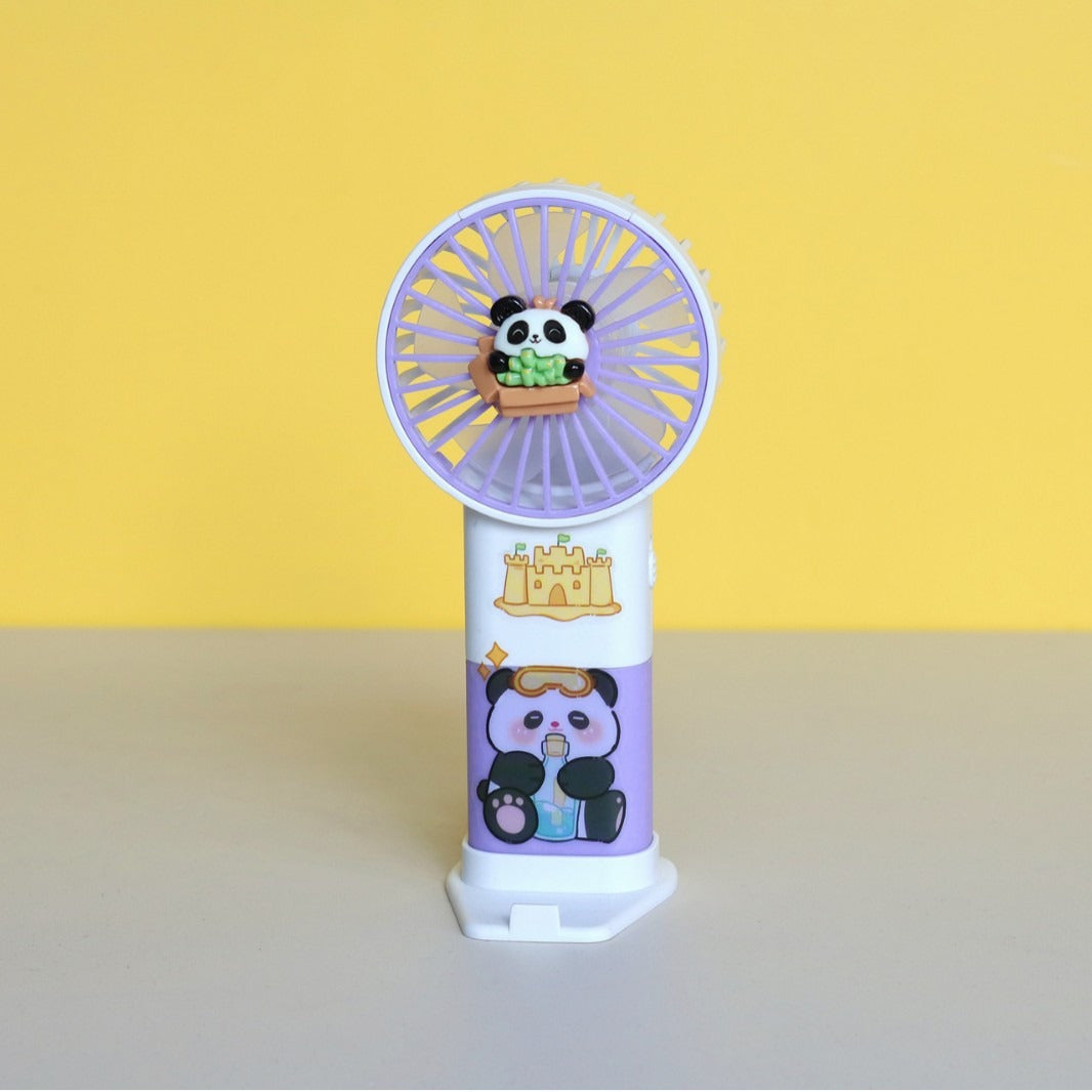 Unisex Portable Hand Fan in Cute Panda Design Stornfield