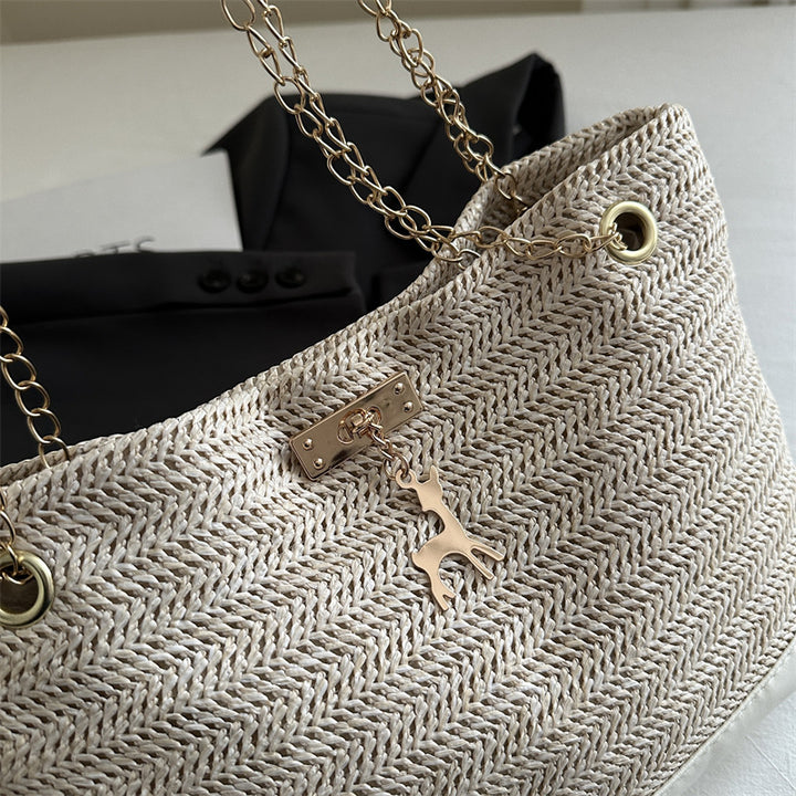 Stylish Woven Beach Tote Bag