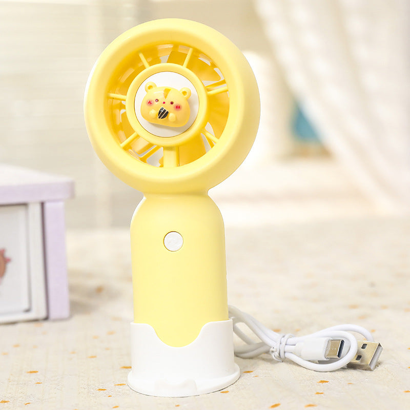 Women Handheld Mini-Fan with USB Charging Function and Ergonomic Design Stornfield