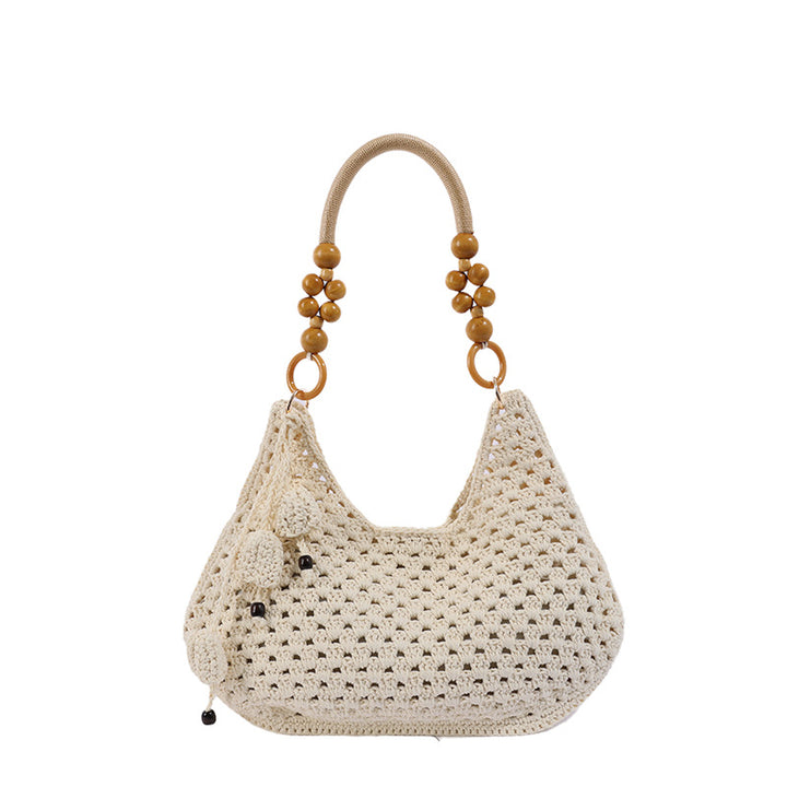 Handmade crochet bag with colorful tassels Stornfield