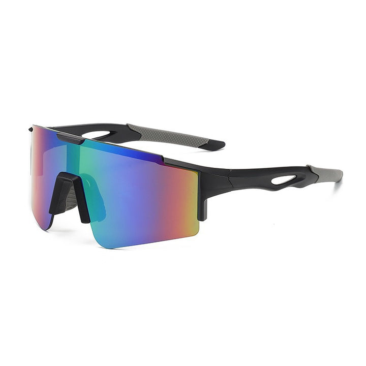 Unisex nan sporty polarizing bike sunglasses with a one-piece visor and non-slip temples Stornfield