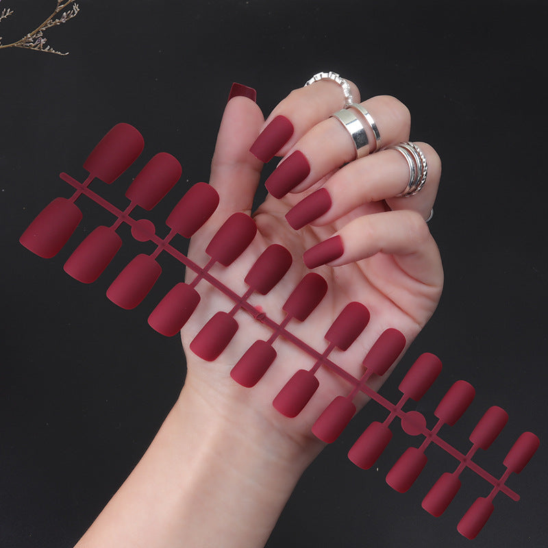 Matte Finish Press-On Nail Set Stornfield