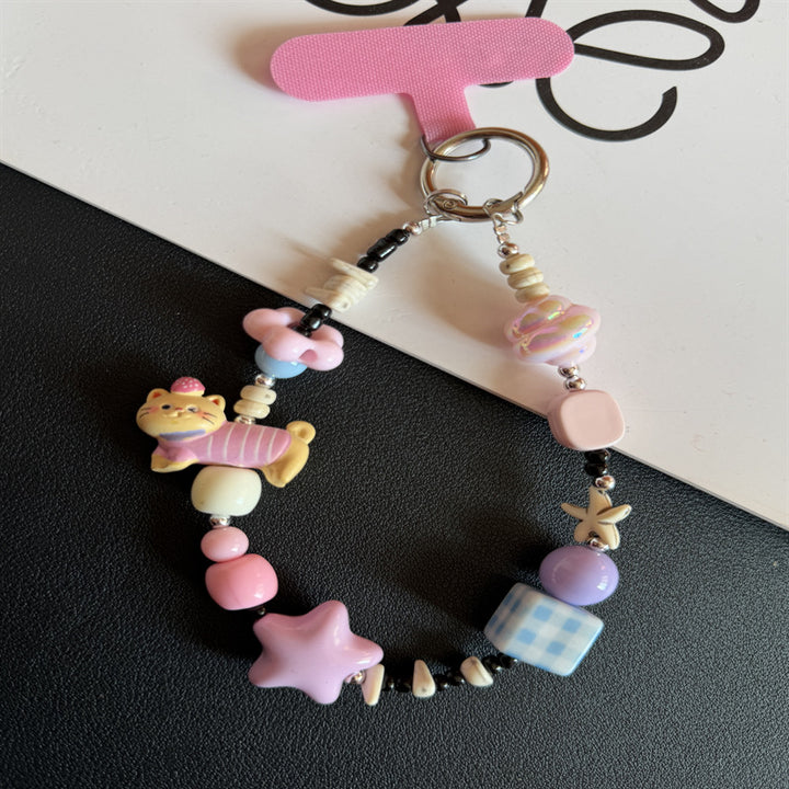 Decorative Beaded Charm Keychain Stornfield 1790135273