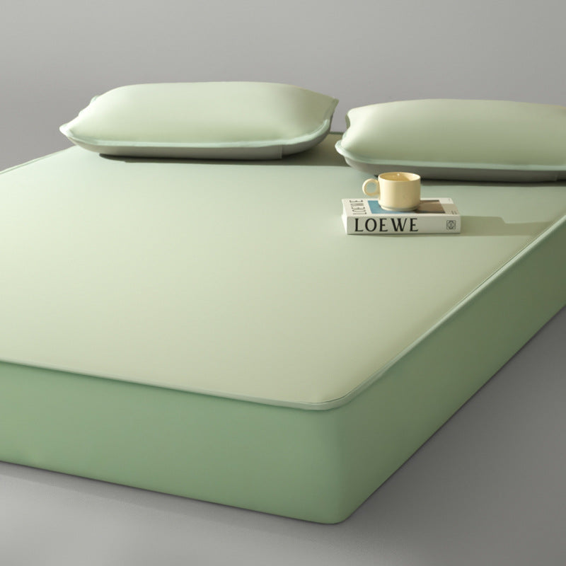 Waterproof mattress protector fitted sheet with breathable PU coating and extra deep pocket
